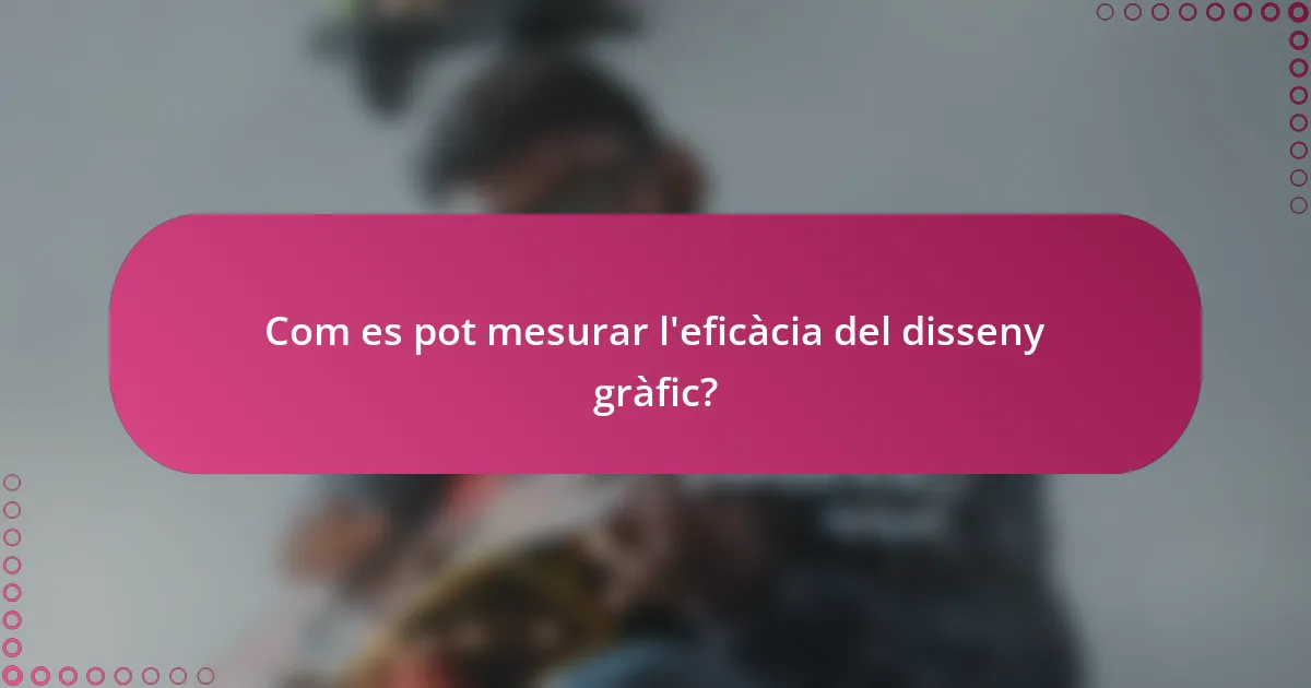 Com es pot mesurar l'eficàcia del disseny gràfic?