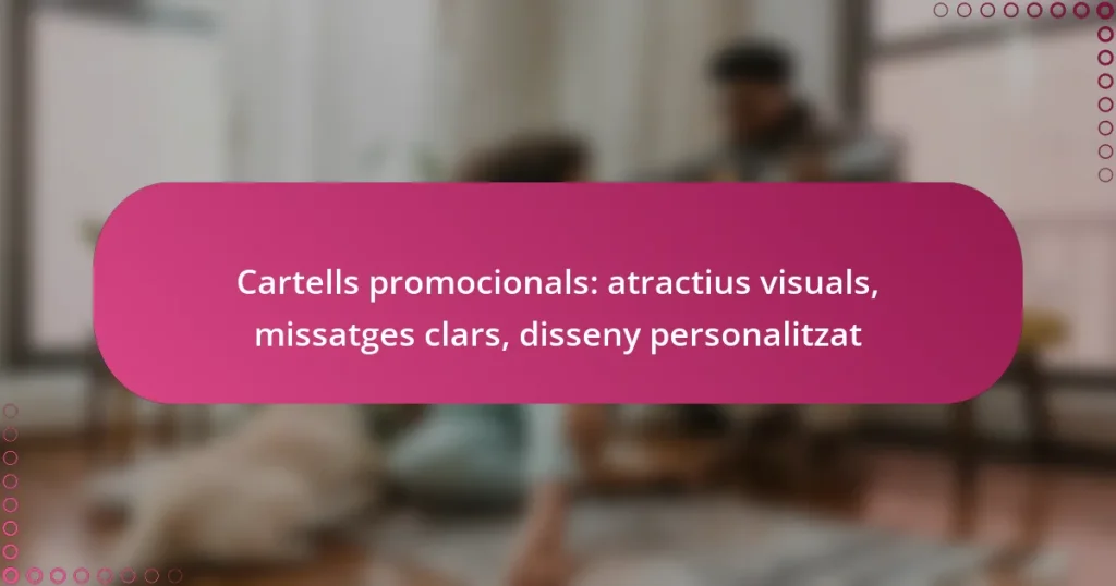 Cartells promocionals: atractius visuals, missatges clars, disseny personalitzat